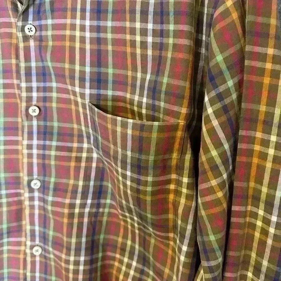 Peter Millar Cotton Plaid Button Down - Medium - Picture 2 of 5